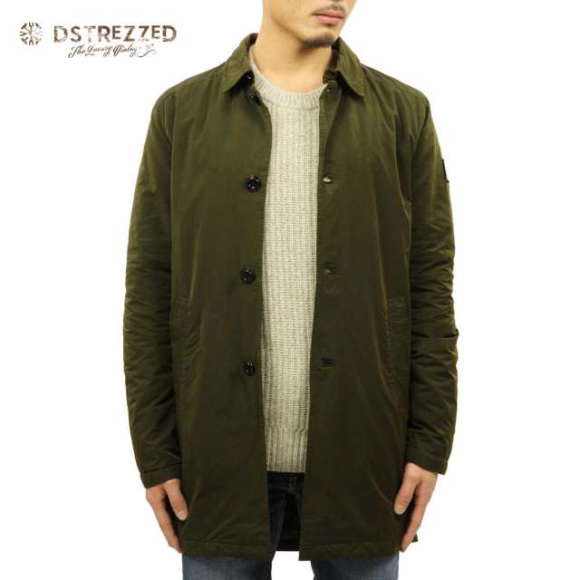 【ポイント10倍 10/11 16:00〜10/24 9:59】 ディストレス DSTREZZED 正規販売店 メンズ コート MICRO NYLON TRENCHCOAT 101166 11 ARMY G