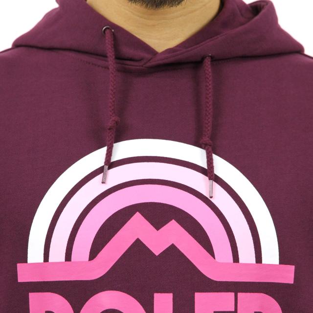 ポーラー パーカー メンズ 正規販売店 POLER プルオーバーパーカー MOUNTAIN RAINBOW HOODIE 21260001-GRP GRAPE_2