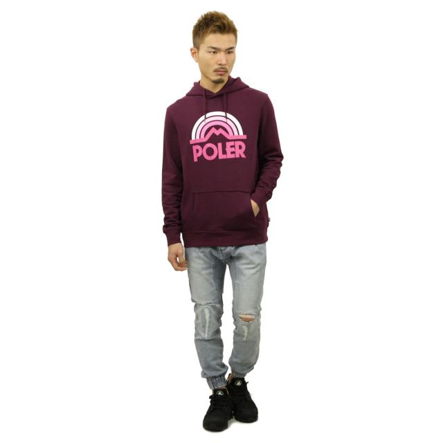 ポーラー パーカー メンズ 正規販売店 POLER プルオーバーパーカー MOUNTAIN RAINBOW HOODIE 21260001-GRP GRAPE_7