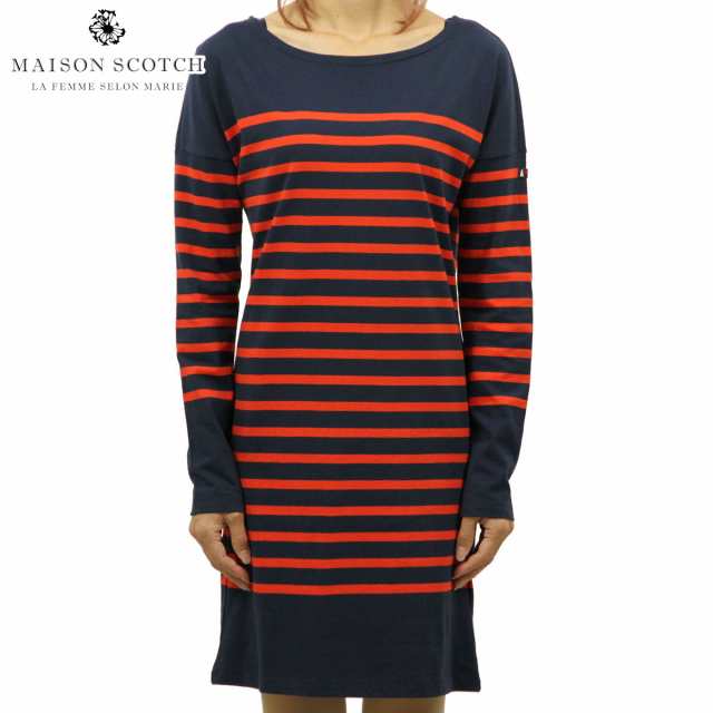 メゾンスコッチ Maison Scotch 正規販売店 レディース ワンピース Breton Striped Sweat Dress Dc 18 Combo Bの通販はau Pay マーケット Mixon ミクソン