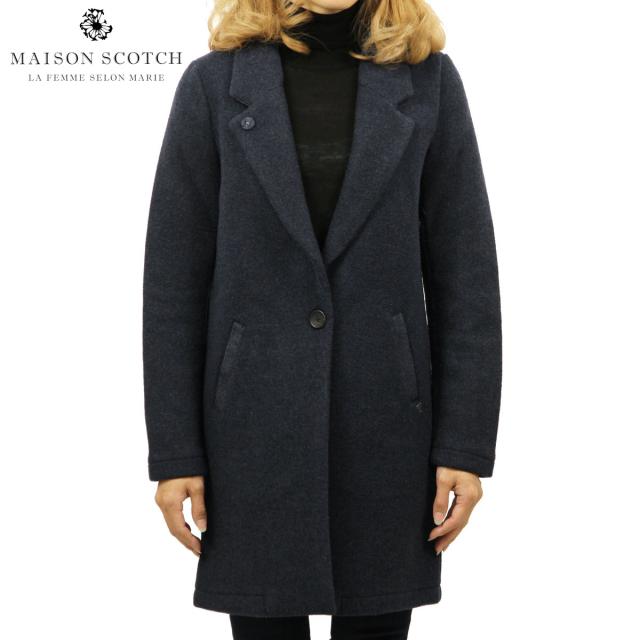 20%OFFセール 【販売期間 12/13 0:00〜12/19 9:59】 メゾンスコッチ MAISON SCOTCH 正規販売店 レディース コート BONDED WOOL COAT 138354 0788 41100 DENIM B クリスマス プレゼント ラッピング