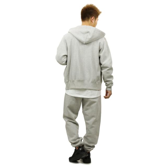 チャンピオン CHAMPION 正規品 メンズ リバースウィーブ ジップアップパーカー REVERSE WEAVE HEAVYWEIGHT 12oz ZIP UP HOODIE GF69 OXFORD GREY_8