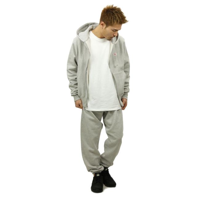 チャンピオン CHAMPION 正規品 メンズ リバースウィーブ ジップアップパーカー REVERSE WEAVE HEAVYWEIGHT 12oz ZIP UP HOODIE GF69 OXFORD GREY_7