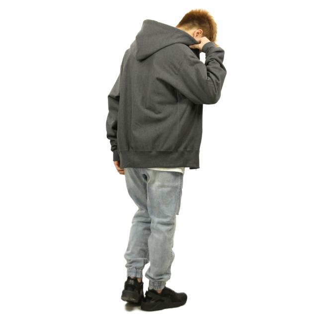 チャンピオン CHAMPION 正規品 メンズ リバースウィーブ ジップアップパーカー REVERSE WEAVE HEAVYWEIGHT 12oz ZIP UP HOODIE GF69 GRANITE HEATHER_8