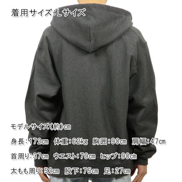 チャンピオン CHAMPION 正規品 メンズ リバースウィーブ ジップアップパーカー REVERSE WEAVE HEAVYWEIGHT 12oz ZIP UP HOODIE GF69 GRANITE HEATHER_1