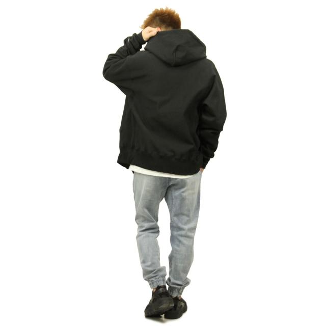 チャンピオン CHAMPION 正規品 メンズ リバースウィーブ ジップアップパーカー REVERSE WEAVE HEAVYWEIGHT 12oz ZIP UP HOODIE GF69 BLACK_8