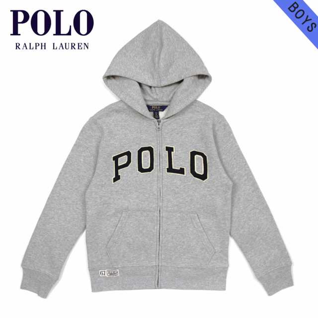 polo cotton blend fleece hoodie