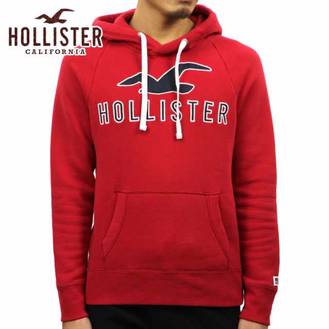 hollister hoodie red