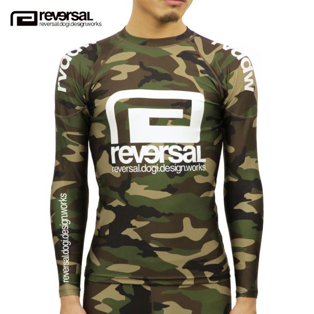 リバーサル REVERSAL 正規販売店 メンズ クルーネック 長袖ラッシュガード BASIC rvddw LONG RASH GUARD rvbs017 WOODLAND CAMOの通販は 8,323円