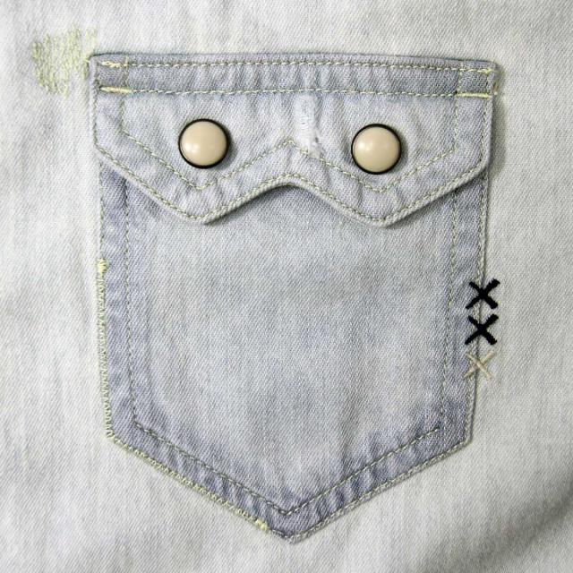 【ポイント10倍 6/12 11:00〜6/21 9:59】 スコッチアンドソーダ SCOTCH＆SODA 正規販売店 メンズ 長袖ウェスタンシャツ AMS BLAUW SAWTOOTH SHIRT IN SEASONAL WASHES 141265 0Q 51412 BLEACHE D 父の日 プレゼント ラッピング_7