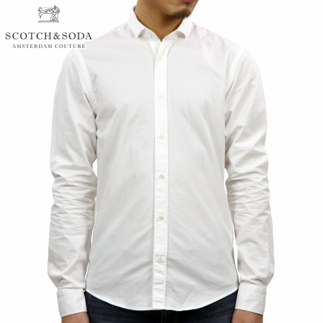 スコッチアンドソーダ SCOTCH＆SODA 正規販売店 メンズ 長袖ドレスシャツ SLIM FIT- CHIC CLASSIC LONGSLEEVE SHIRT 142478 0102 51405 D