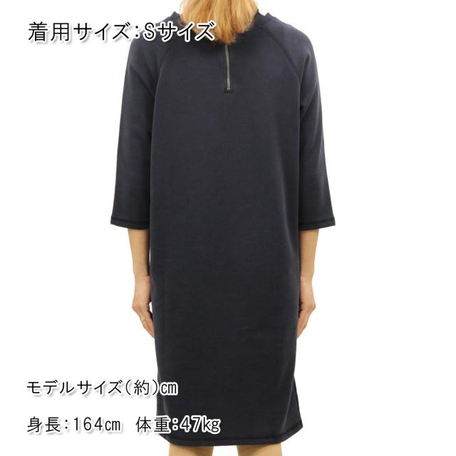 【ポイント10倍 6/12 11:00〜6/21 9:59】 メゾンスコッチ MAISON SCOTCH 正規販売店 レディース スウェット素材 ワンピース SUPER SOFT SWEAT DRESS WITH WOVEN COLLAR 141493 57 51303 NAVY D 父の日 プレゼント ラッピング_1