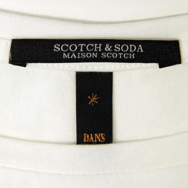 20%OFFクーポンセール 【利用期間 6/12 10:00〜6/21 9:59】 メゾンスコッチ MAISON SCOTCH 正規販売店 レディース 無地 半袖Tシャツ WOVEN AND JERSEY MIXED TEE WITH LADDER TAPE INSERTS 143755 01 54436 OFF WHI 父の日 プレゼント ラッピング_6