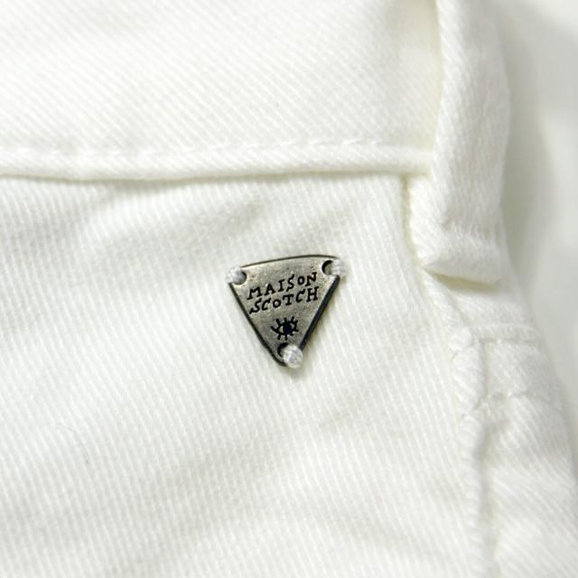 メゾンスコッチ MAISON SCOTCH 正規販売店 レディース ショートパンツ BOYFRIEND FIT SHORTS WITH SUNFADED WASHINGS AND RAW EDGE HEM 143786 06 52507 WHITE_6