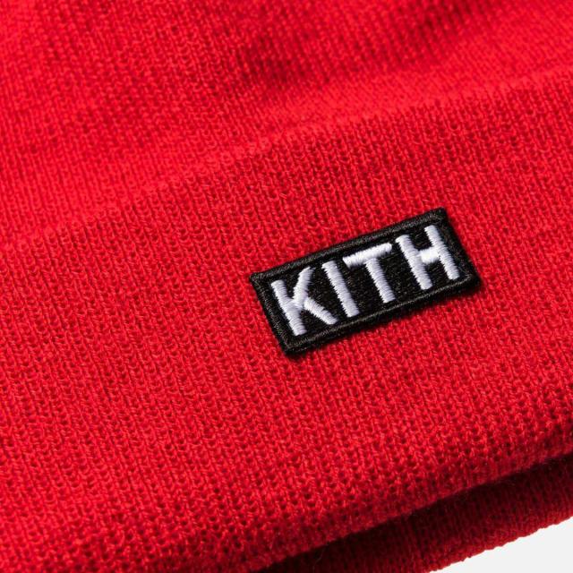 20%OFFクーポンセール 【利用期間 5/7 10:00〜5/16 9:59】 キス KITH 正規品 帽子 ニットキャップ ビーニー KITH CLASSIC LOGO BEANIE RED KH5156-110_2