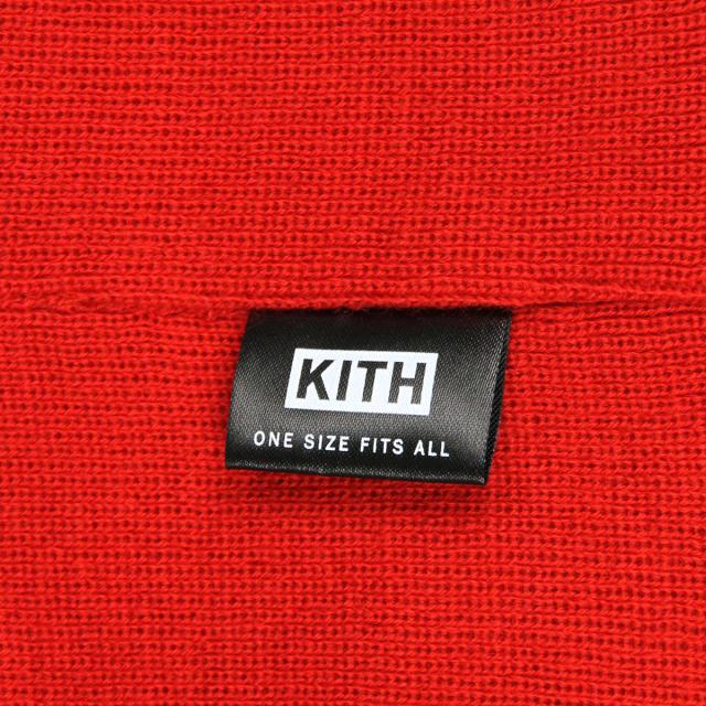 20%OFFクーポンセール 【利用期間 5/7 10:00〜5/16 9:59】 キス KITH 正規品 帽子 ニットキャップ ビーニー KITH CLASSIC LOGO BEANIE RED KH5156-110_4
