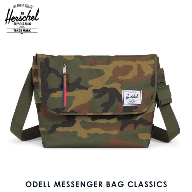 20%OFFクーポンセール 【利用期間 12/13 0:00〜12/19 9:59】 ハーシェル バッグ 正規販売店 Herschel Supply ハーシェルサプライ 鞄 ショルダーバッグ ODELL MESSENGER BAG CLASSICS | MESSENGERS 10262-00699-OS WOODLAND CAMO/MULTI Z クリスマス プレゼント ラッピング