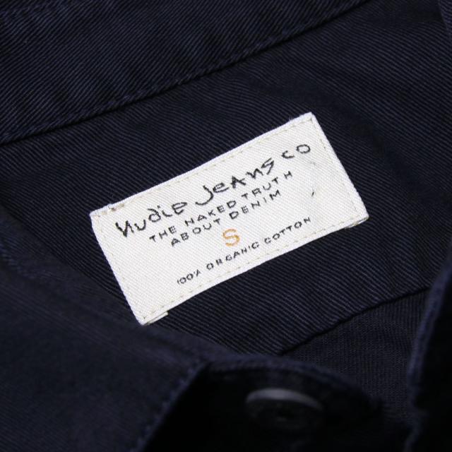 20%OFFクーポンセール 【利用期間 6/12 10:00〜6/21 9:59】 ヌーディージーンズ シャツ メンズ 正規販売店 Nudie Jeans 長袖シャツ ワークシャツ HENRY LONG SLEEVE SHIRT NAVY B25 140501 父の日 プレゼント ラッピング_7