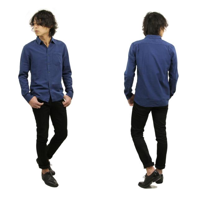 【ポイント10倍 6/12 11:00〜6/21 9:59】 ヌーディージーンズ シャツ メンズ 正規販売店 Nudie Jeans 長袖シャツ ワークシャツ HENRY LONG SLEEVE SHIRT ODEN BLUE C28 140426 父の日 プレゼント ラッピング_8