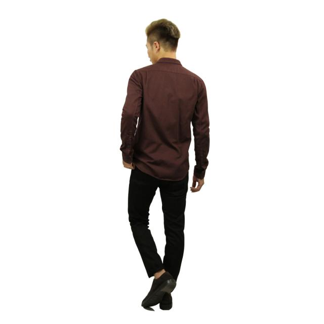 ヌーディージーンズ シャツ メンズ 正規販売店 Nudie Jeans 長袖シャツ ワークシャツ HENRY PIGMENT DYED SHIRT PLUM P03 140501 父の日 プレゼント ラッピング_8