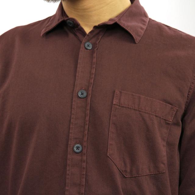 ヌーディージーンズ シャツ メンズ 正規販売店 Nudie Jeans 長袖シャツ ワークシャツ HENRY PIGMENT DYED SHIRT PLUM P03 140501 父の日 プレゼント ラッピング_2