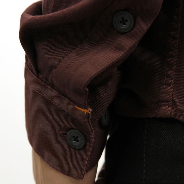 ヌーディージーンズ シャツ メンズ 正規販売店 Nudie Jeans 長袖シャツ ワークシャツ HENRY PIGMENT DYED SHIRT PLUM P03 140501 父の日 プレゼント ラッピング_3