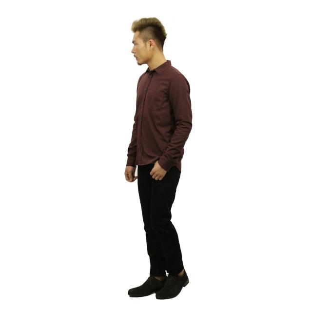ヌーディージーンズ シャツ メンズ 正規販売店 Nudie Jeans 長袖シャツ ワークシャツ HENRY PIGMENT DYED SHIRT PLUM P03 140501 父の日 プレゼント ラッピング_7