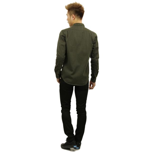 ヌーディージーンズ シャツ メンズ 正規販売店 Nudie Jeans 長袖シャツ ワークシャツ HENRY PIGMENT DYED SHIRT BUNKER B86 140501 父の日 プレゼント ラッピング_8