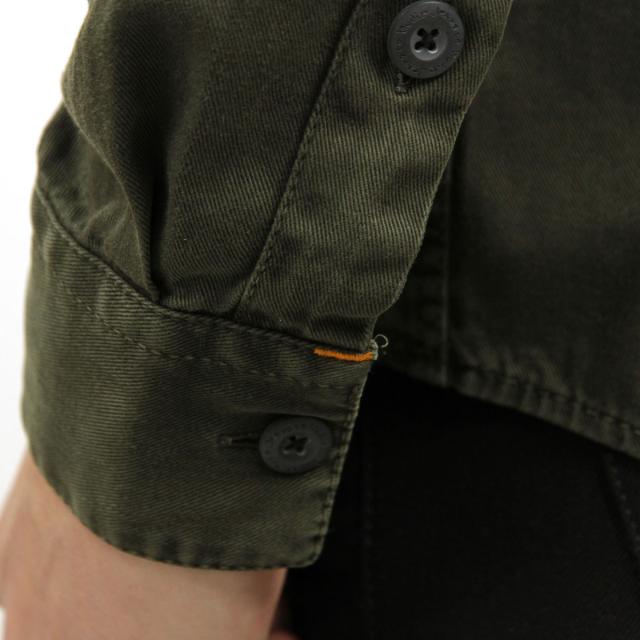 ヌーディージーンズ シャツ メンズ 正規販売店 Nudie Jeans 長袖シャツ ワークシャツ HENRY PIGMENT DYED SHIRT BUNKER B86 140501 父の日 プレゼント ラッピング_4