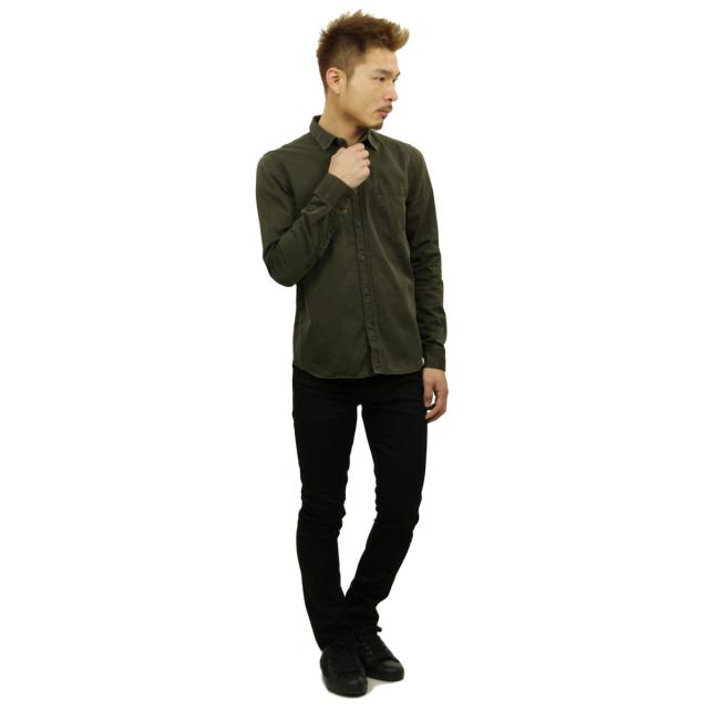 ヌーディージーンズ シャツ メンズ 正規販売店 Nudie Jeans 長袖シャツ ワークシャツ HENRY PIGMENT DYED SHIRT BUNKER B86 140501 父の日 プレゼント ラッピング_7