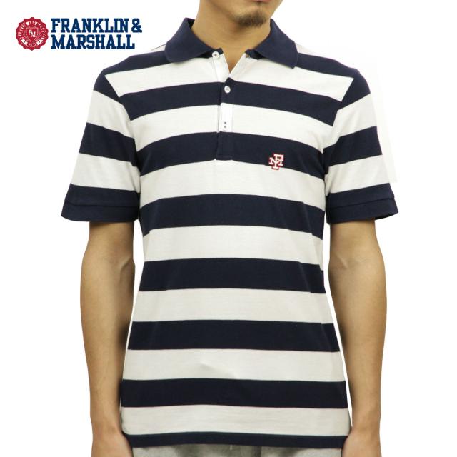 フランクリン マーシャル FRANKLIN＆MARSHALL 正規販売店 メンズ ストライプ 半袖ポロシャツ STRIPE POLO SHIRT NAVY STRIPE POMF486AN 1198の通販は