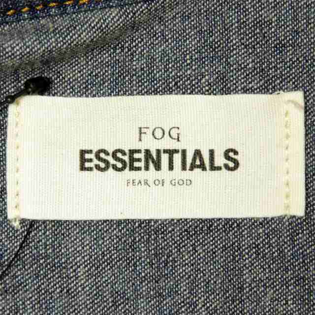 フィアオブゴッド fog essentials シャツ メンズ 正規品 FEAR OF GOD 長袖デニムシャツ FOG - FEAR OF GOD  ESSENTIALS DENIM LONG SLEEVE