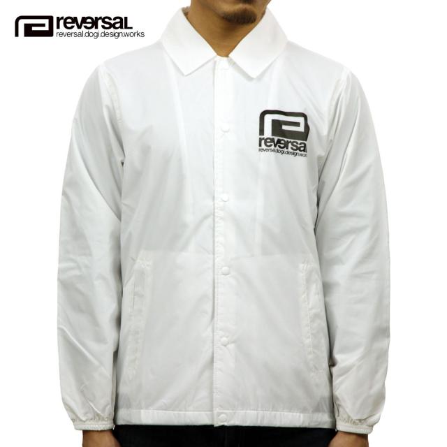 リバーサル アウター メンズ 正規販売店 REVERSAL rvddw  ジャケット コーチジャケット BASIC BIG MARK COACH JACKET WHITE クリスマス プレゼント ラッピング