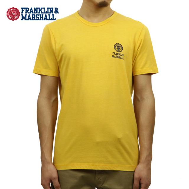 フランクリン マーシャル Tシャツ 正規販売店 FRANKLIN＆MARSHALL 半袖Tシャツ クルーネック LOGO TEE GOLDSAND TSMF172AN 45181 4005 クリスマス プレゼント ラッピング