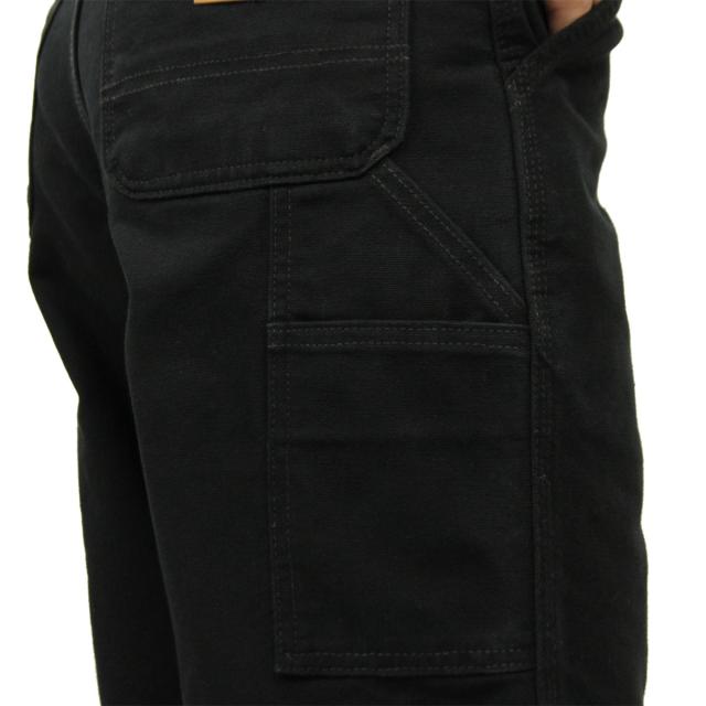 カーハート CARHARTT 正規品 メンズ ボトムス LOOSE STRAIGHT WASHED DUCK DUNGAREE PANTS BLACK B11 BLK 父の日 プレゼント ラッピング_4