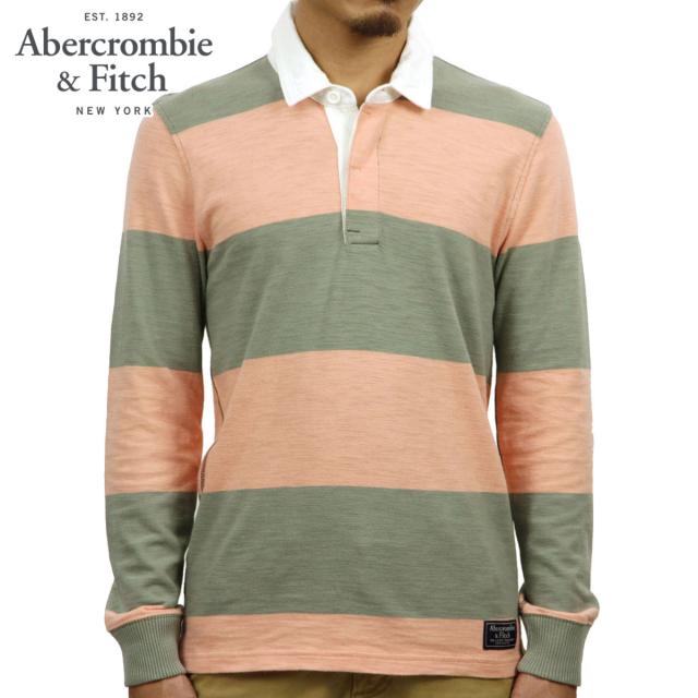 アバクロ ラガーシャツ メンズ 正規品 Abercrombie＆Fitch 長袖ラガーシャツ RUGBY POLO 124-227-0541-330 クリスマス プレゼント ラッピング