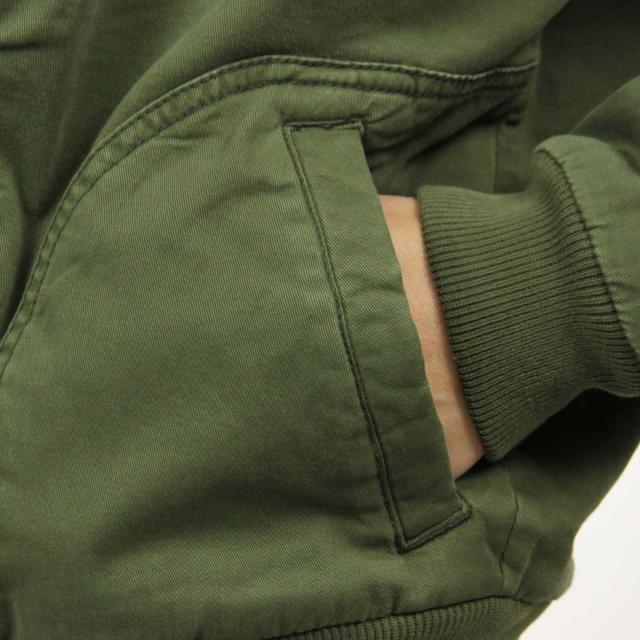 ホリスター アウター レディース 正規品 HOLLISTER ジャケット ボンバージャケット Stretch Flannel-Lined Twill Bomber Jacket 344-445-0661-330 父の日 プレゼント ラッピング_5