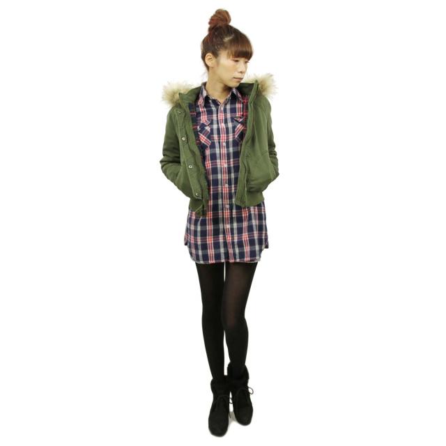 ホリスター アウター レディース 正規品 HOLLISTER ジャケット ボンバージャケット Stretch Flannel-Lined Twill Bomber Jacket 344-445-0661-330 父の日 プレゼント ラッピング_7