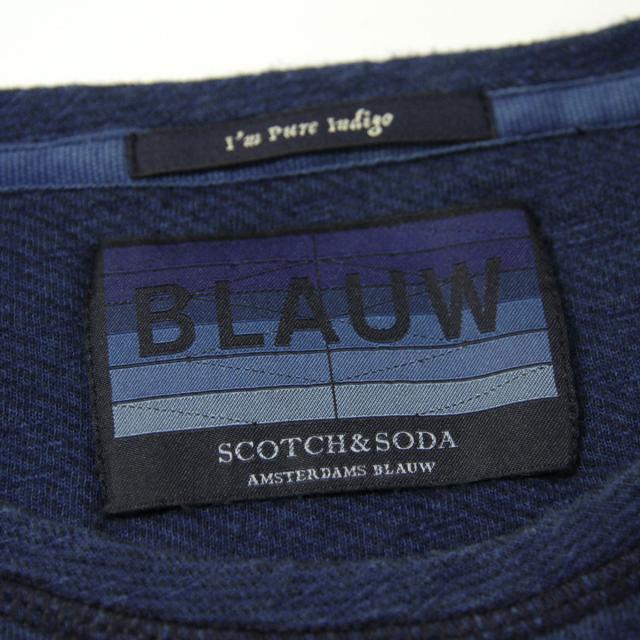スコッチアンドソーダ ロンT メンズ 正規販売店 SCOTCH＆SODA 長袖Tシャツ ポケT INDIGO UTILITY INSPIRED LONG SLEEVE TEE 144207 68 63400 INDIGO D クリスマス プレゼント ラッピング スコッチアンドソーダ ロンT メンズ 正規販売店 SCOTCH＆SODA 長袖T