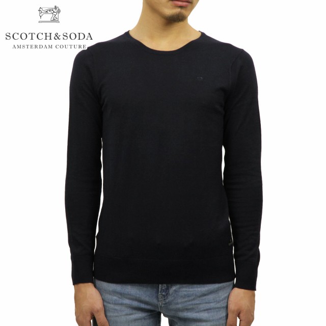 スコッチアンドソーダ セーター メンズ 正規販売店 SCOTCH＆SODA クルーネックセーター BASIC CLASSIC COTTON CREW NECK PULL 132490 77