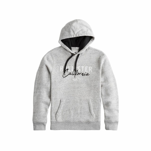 hollister embroidered logo hoodie