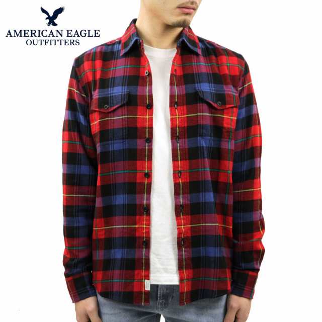 アメリカンイーグル シャツ メンズ 正規品 American Eagle 長袖シャツ ネルシャツ Ae Seriously Soft Flannel Shirt 2151 1268 600 父のの通販はau Pay マーケット Mixon ミクソン