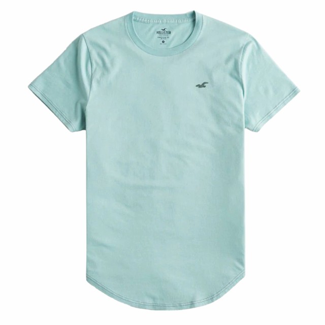 hollister curved hem t shirt