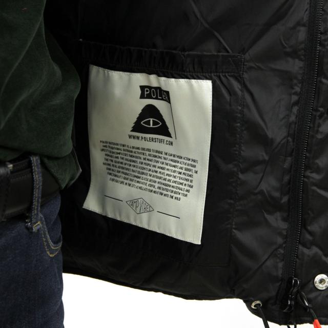 ポーラー POLER 定まり売りわたす店 メンズ パファージャケット アウター SAGE PUFFY JACKET 21600014-BLK BLACK