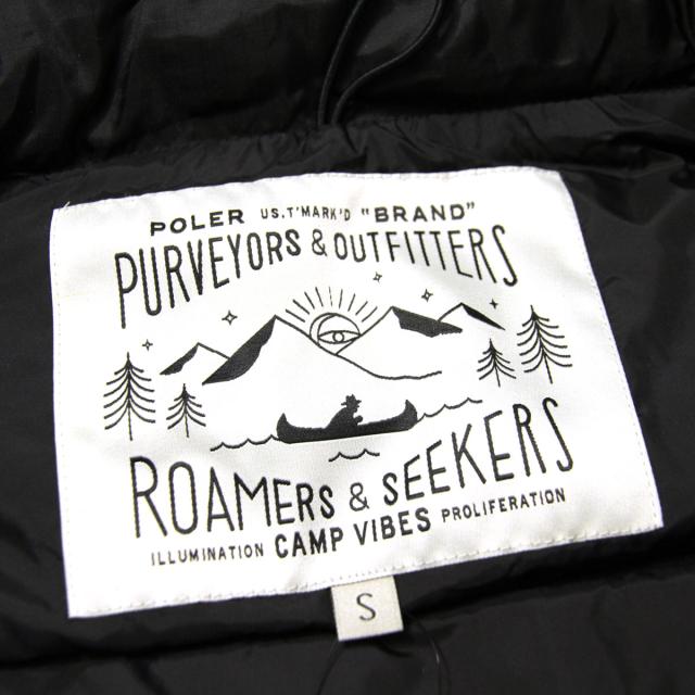 ポーラー POLER 定まり売りわたす店 メンズ パファージャケット アウター SAGE PUFFY JACKET 21600014-BLK BLACK