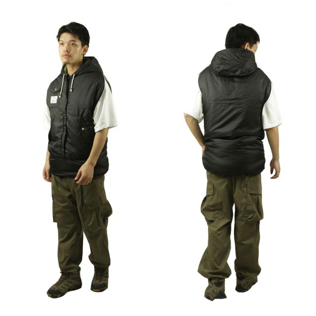 ポーラー 寝袋 正規販売店 POLER アウトドア マミー型寝袋 リバーシブル THE NAPSACK REVERSIBLE 214ACU5501 BLACK/FURRY CAMO