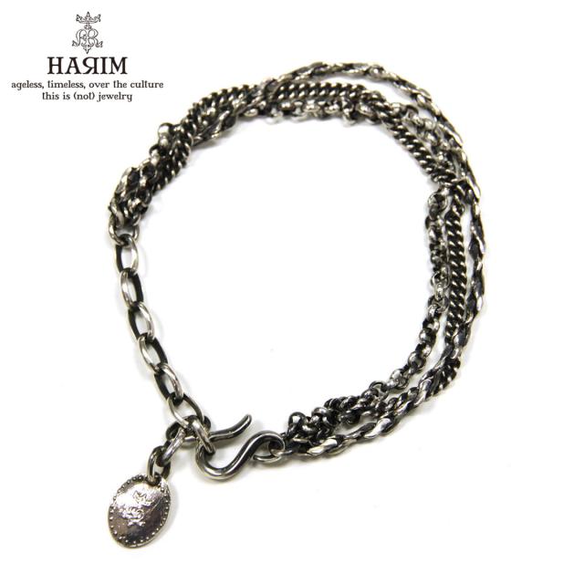 ハリム HARIM ネックレスチェーン ブレスレット HARIM TRIPLE CHAIN NECKLACE/BRACELET HRC014 SILVER 925 OXIDIZED BLACK 父の日 プレゼント ラッピング