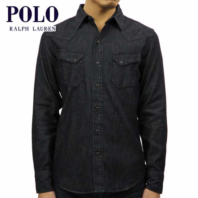 polo ralph lauren black button up