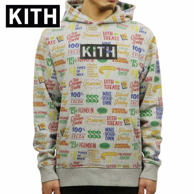 10%OFFセール 【販売期間 10/11 16:00〜10/24 9:59】 キス パーカー メンズ 正規品 KITH プルオーバーパーカー KITH TREATS CIRCULAR HOO