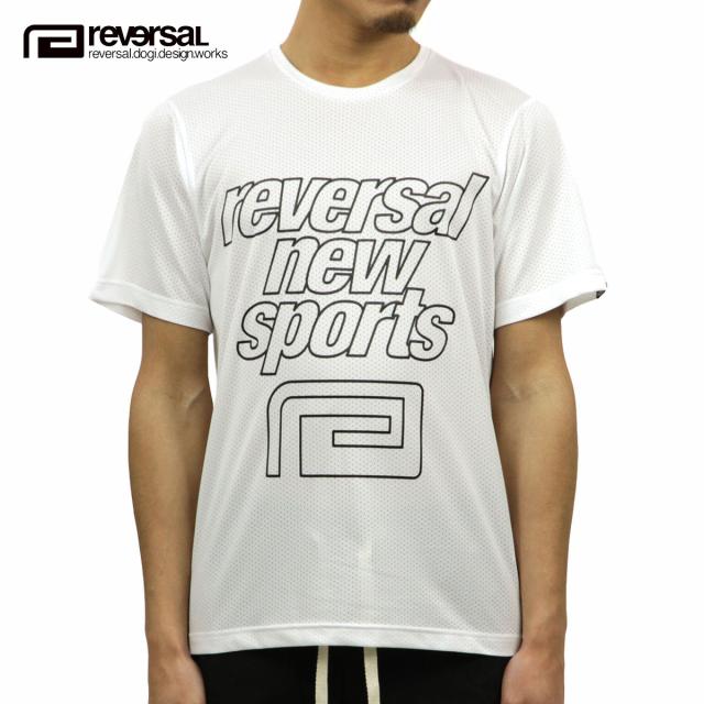 リバーサル Tシャツ メンズ 正規販売店 REVERSAL rvddw  半袖Tシャツ クルーネック メッシュTシャツ  LINE LOGO DRY TEE rv19ss017 WHITE クリスマス プレゼント ラッピング